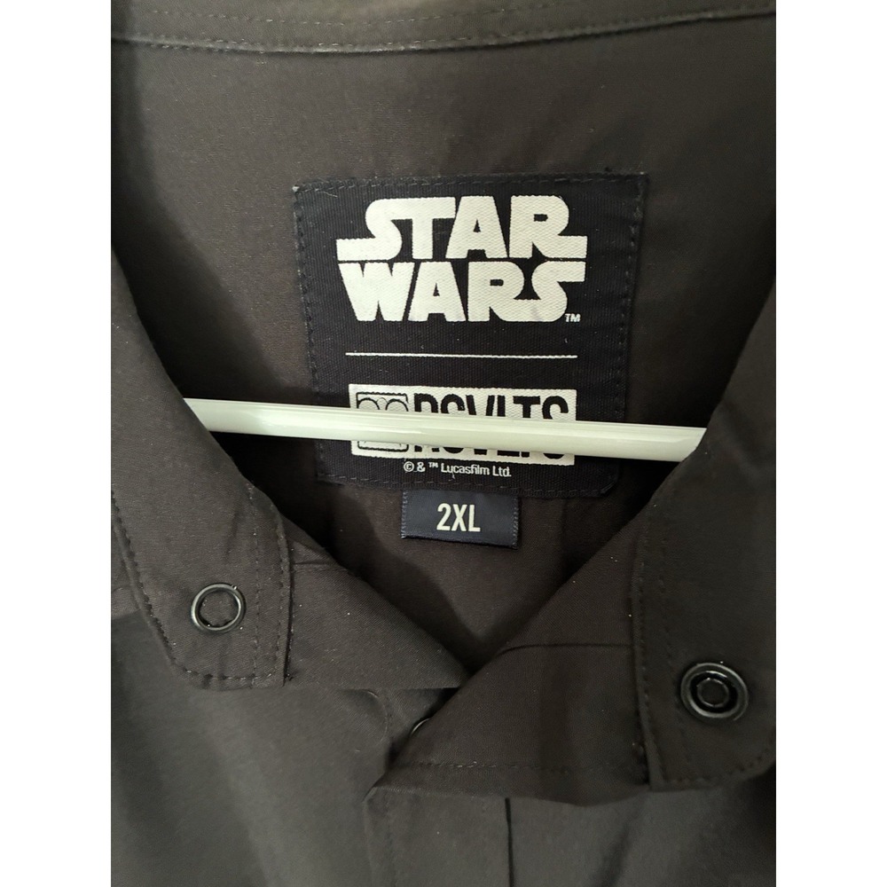 RSVLTS Men's Star Wars Ultimate Weapon Darth Vader Pearl Snap Roper 2XL - Picture 2 of 5